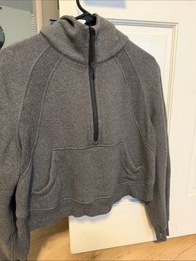 lululemon athletica Gray Half-Zip Hoodie Sweatshirt